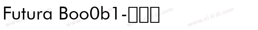 Futura Boo0b1字体转换